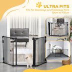 Folding three-panel pet gate – image 2