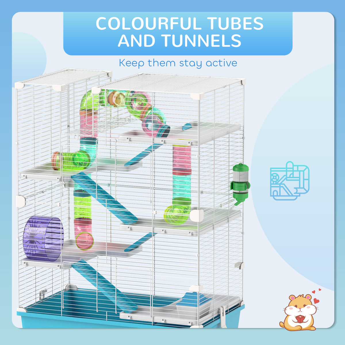 Six-tier hamster cage – image 4