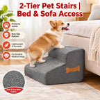 Two-step foam pet stairs – image 3