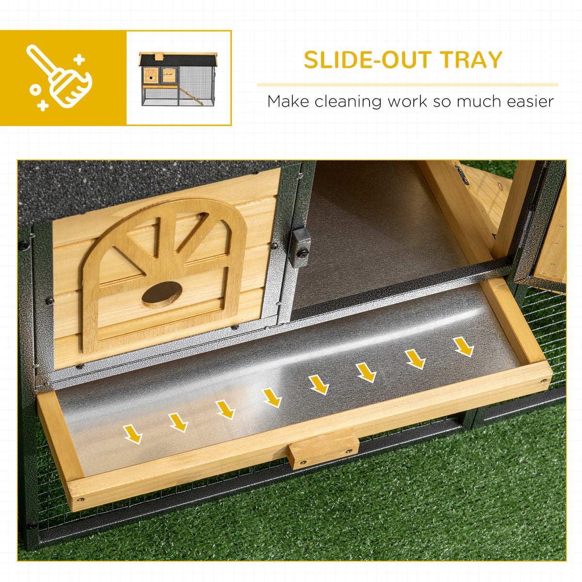 Outdoor rabbit hutch with run – image 2