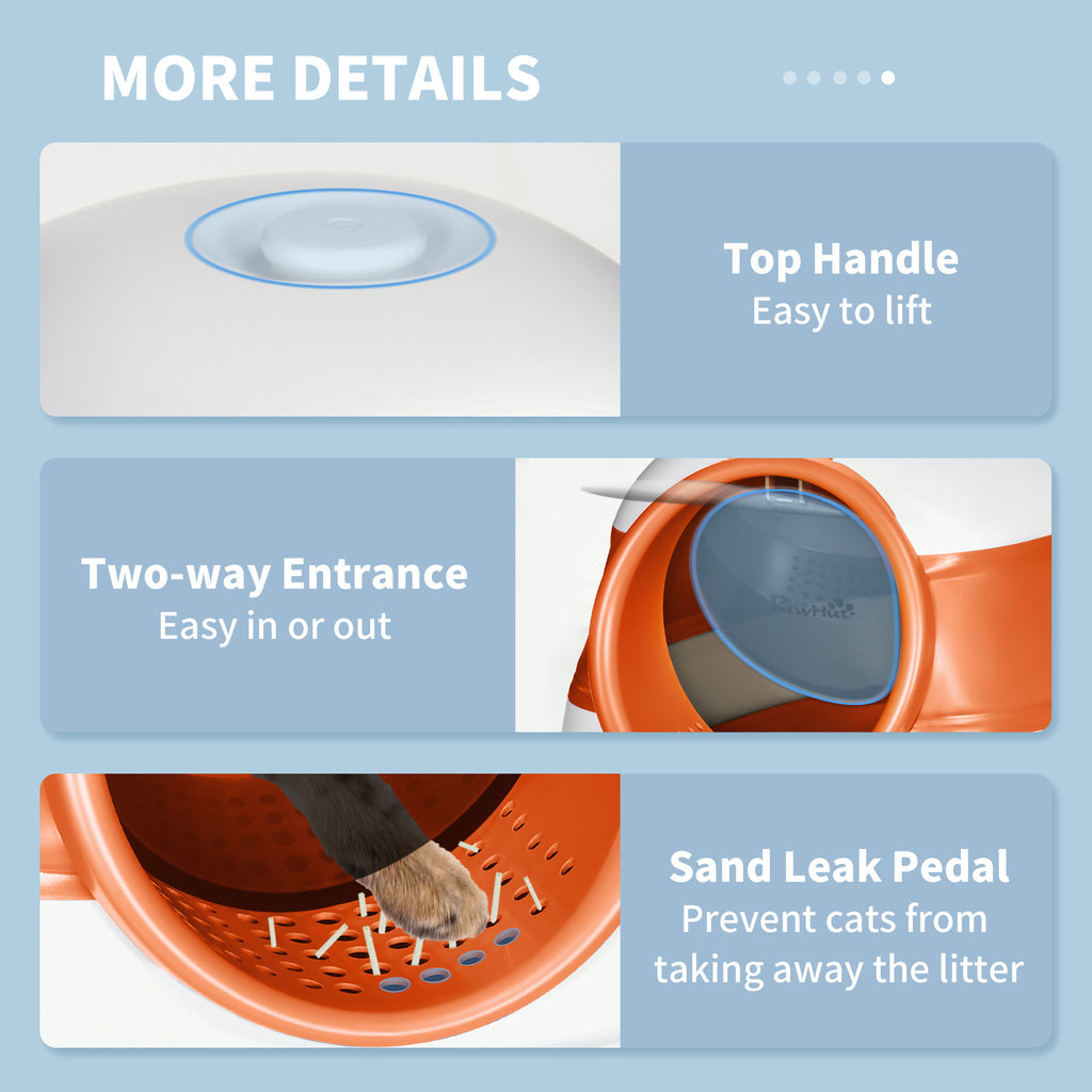 Folding cat litter tray – image 1
