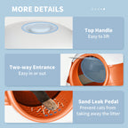 Folding cat litter tray – image 1