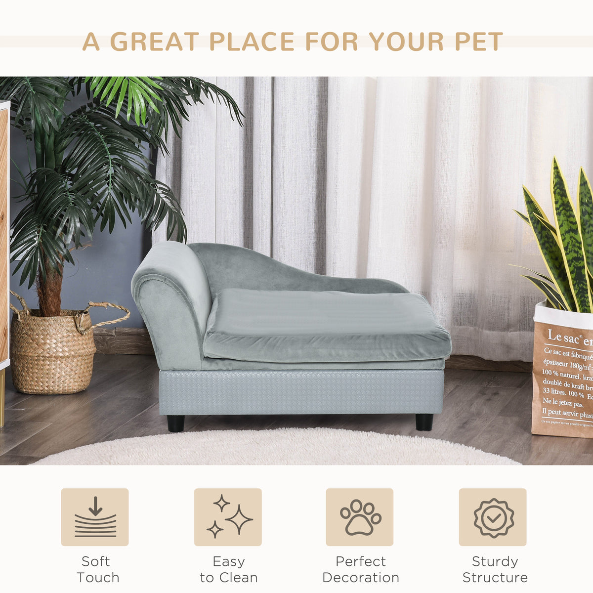 Pet sofa chair with storage – image 1