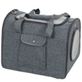 PawHut Soft Cat Carrier – Grey, 42cm – product view 1
