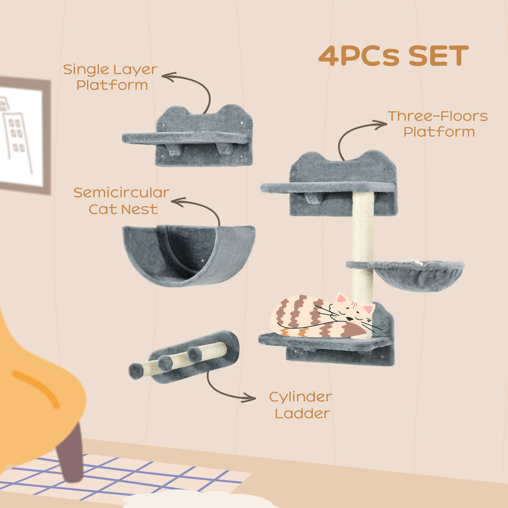 Wall-mounted cat shelves – image 4