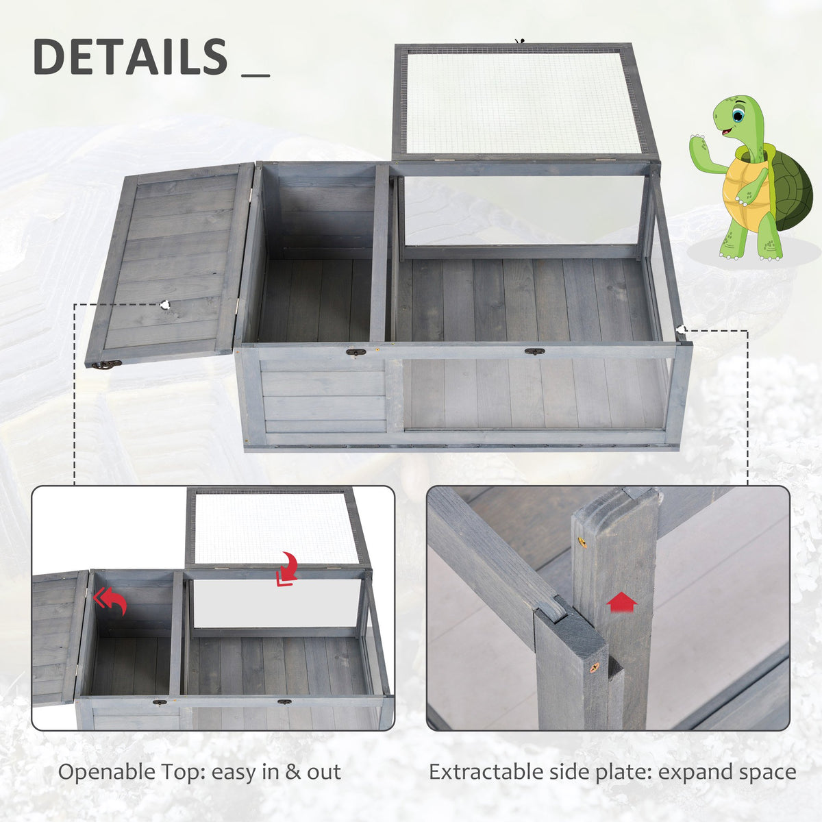 Wooden tortoise and reptile house – image 4