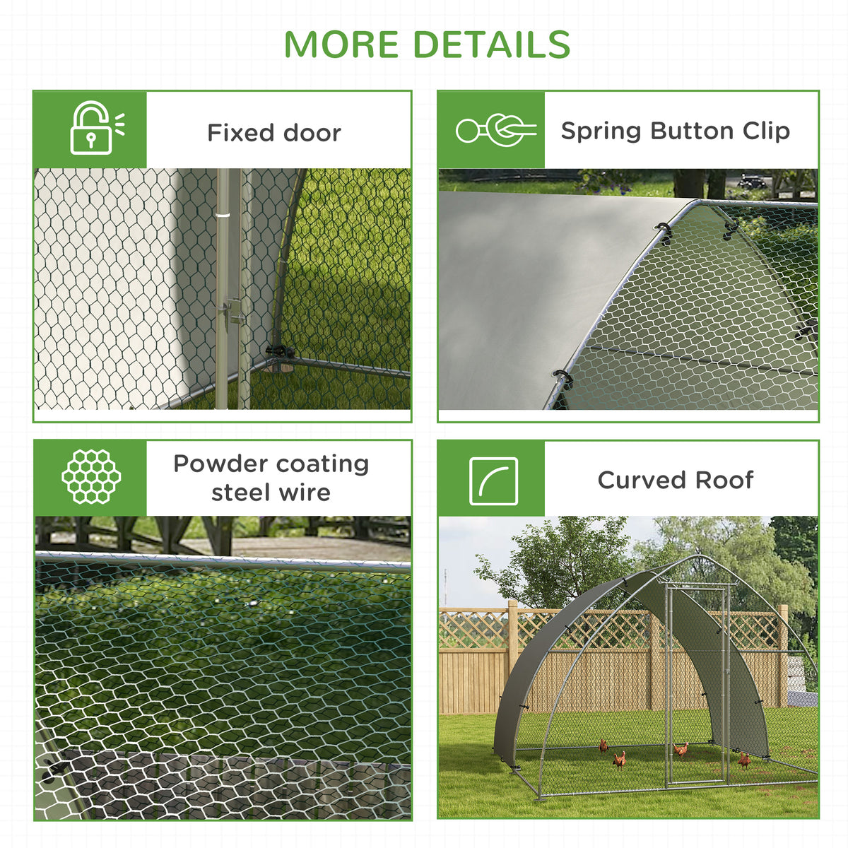 Galvanised outdoor chicken coop – image 3