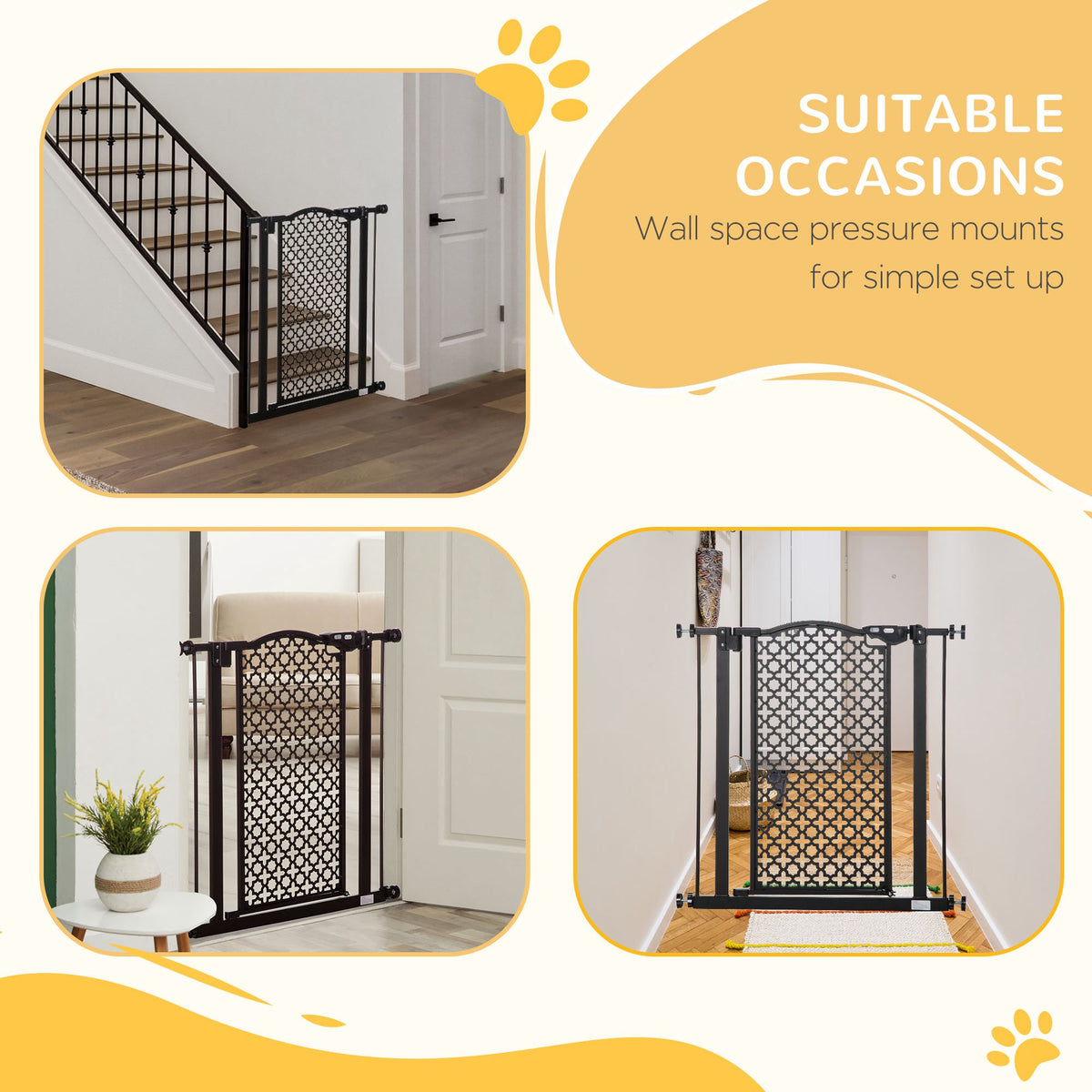 Pressure-fit auto-close dog gate – image 2
