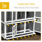 Two-tier wooden rabbit hutch – image 2