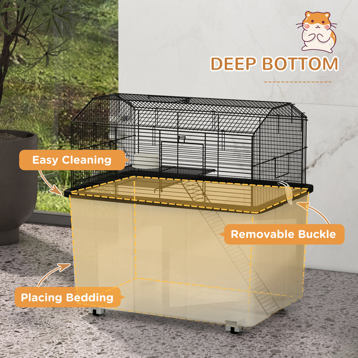 Two-tier hamster cage – image 2