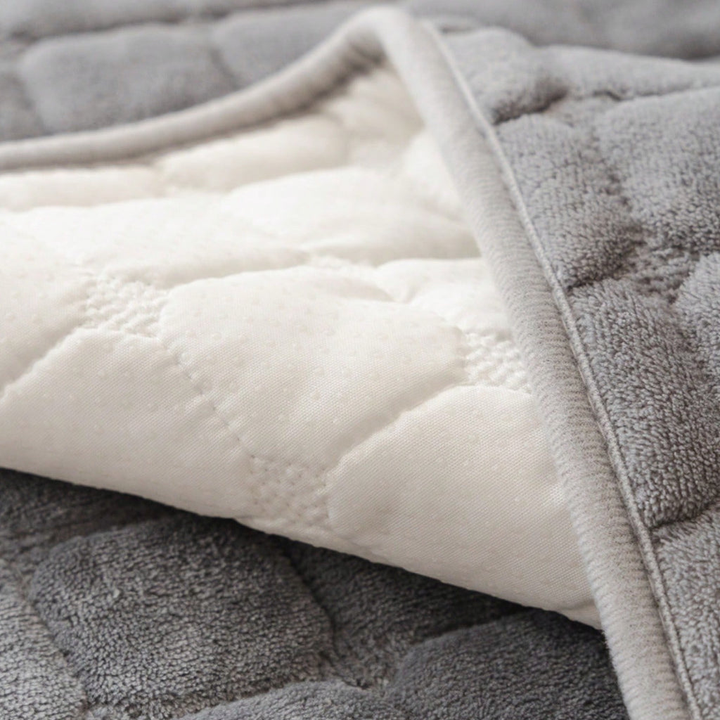 Plush Pet Sofa Protector – Grey – product view 3