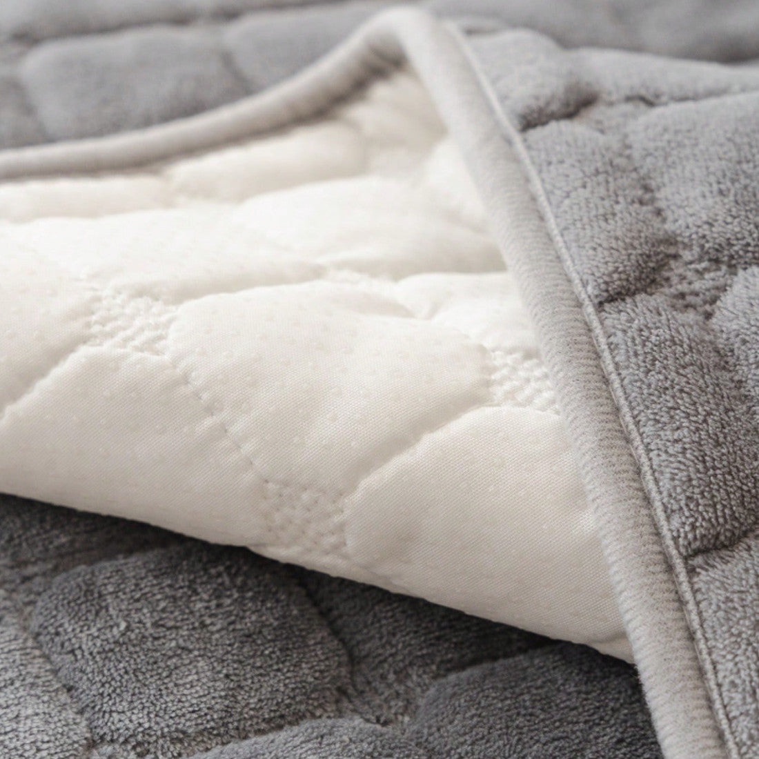 Plush Pet Sofa Protector – Grey – product view 3