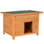 PawHut Wooden Dog Kennel with Opening Roof – 82cm – product view 1