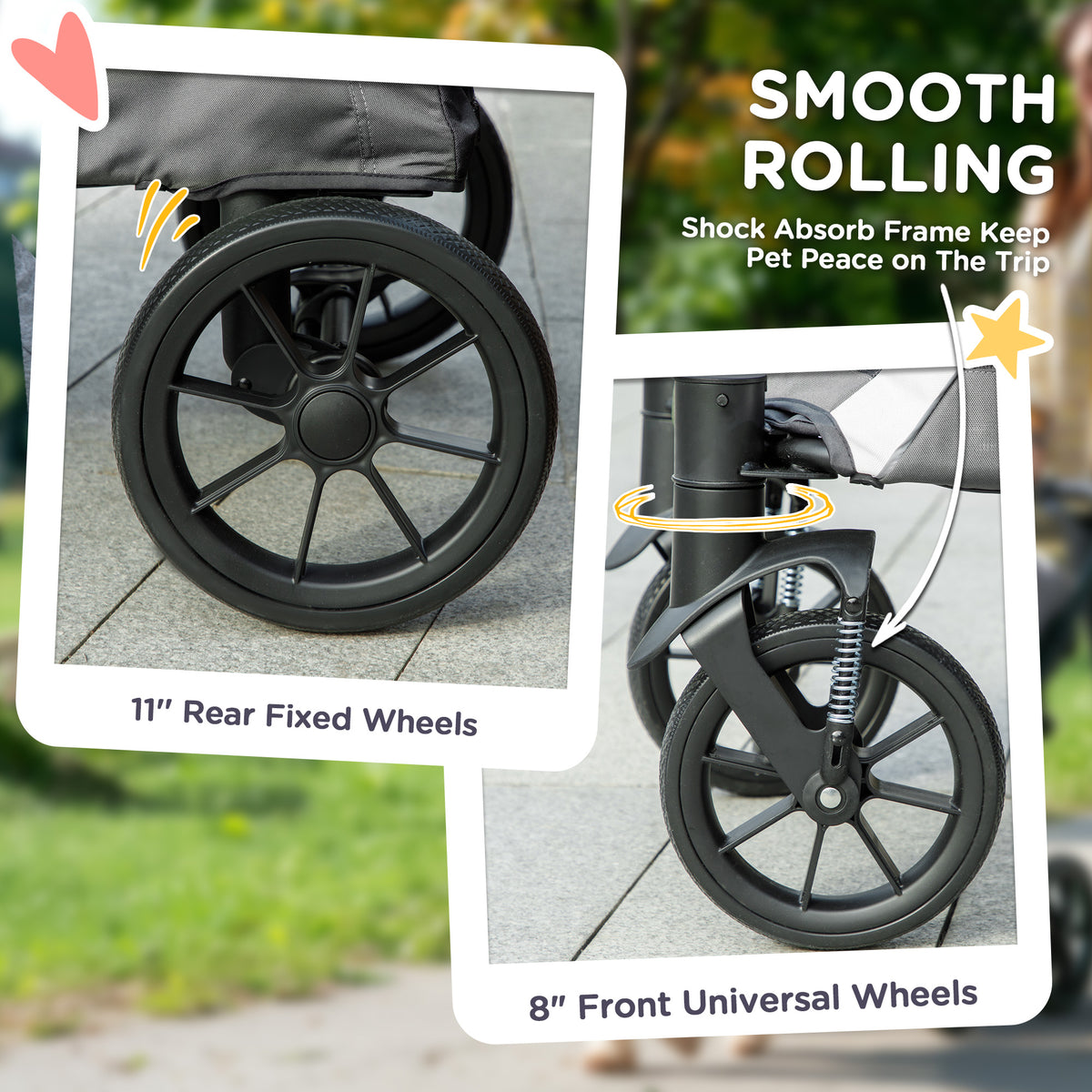 Folding dog stroller – image 2