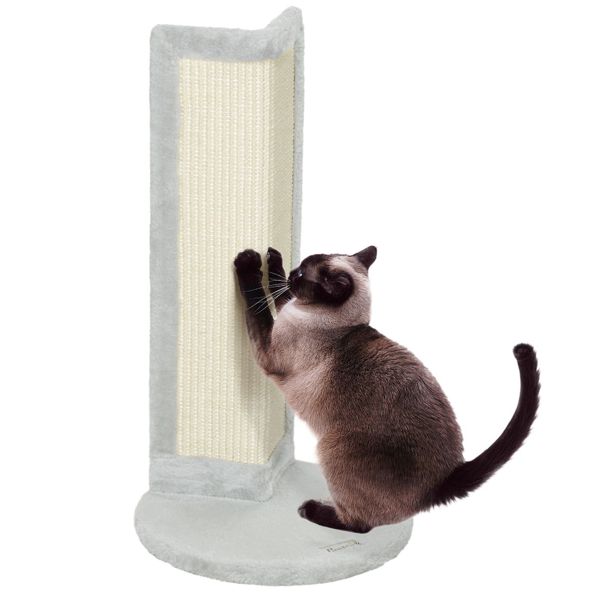 PawHut Corner Cat Scratching Post – Grey, 56cm – product view 1