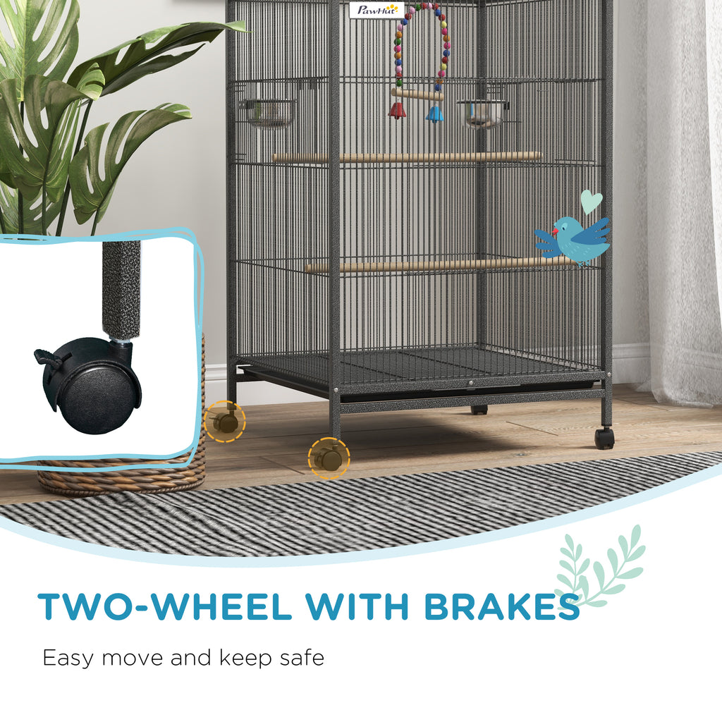 Grey bird cage – image 2