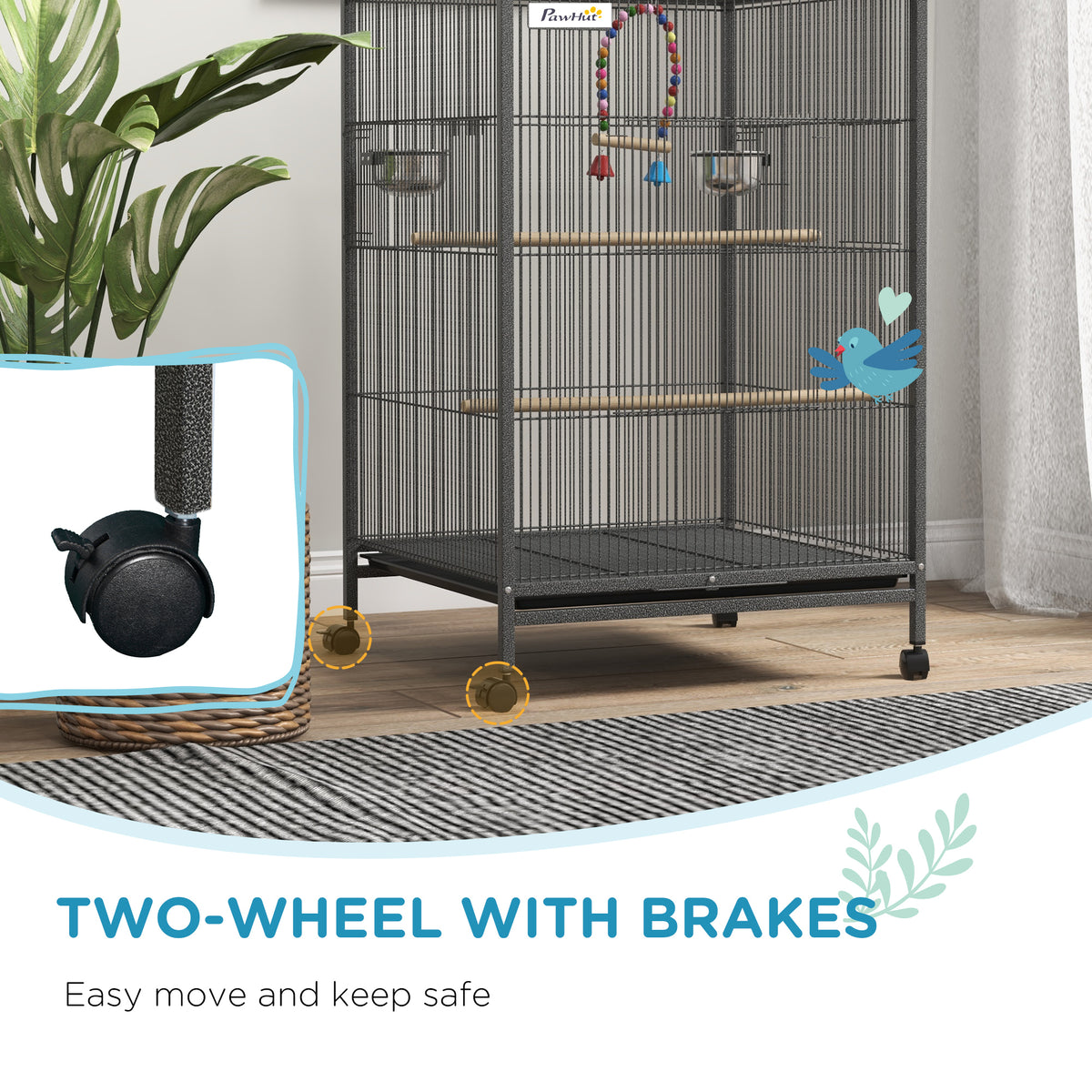 Grey bird cage – image 2