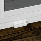 Two-tier wooden rabbit hutch – image 3