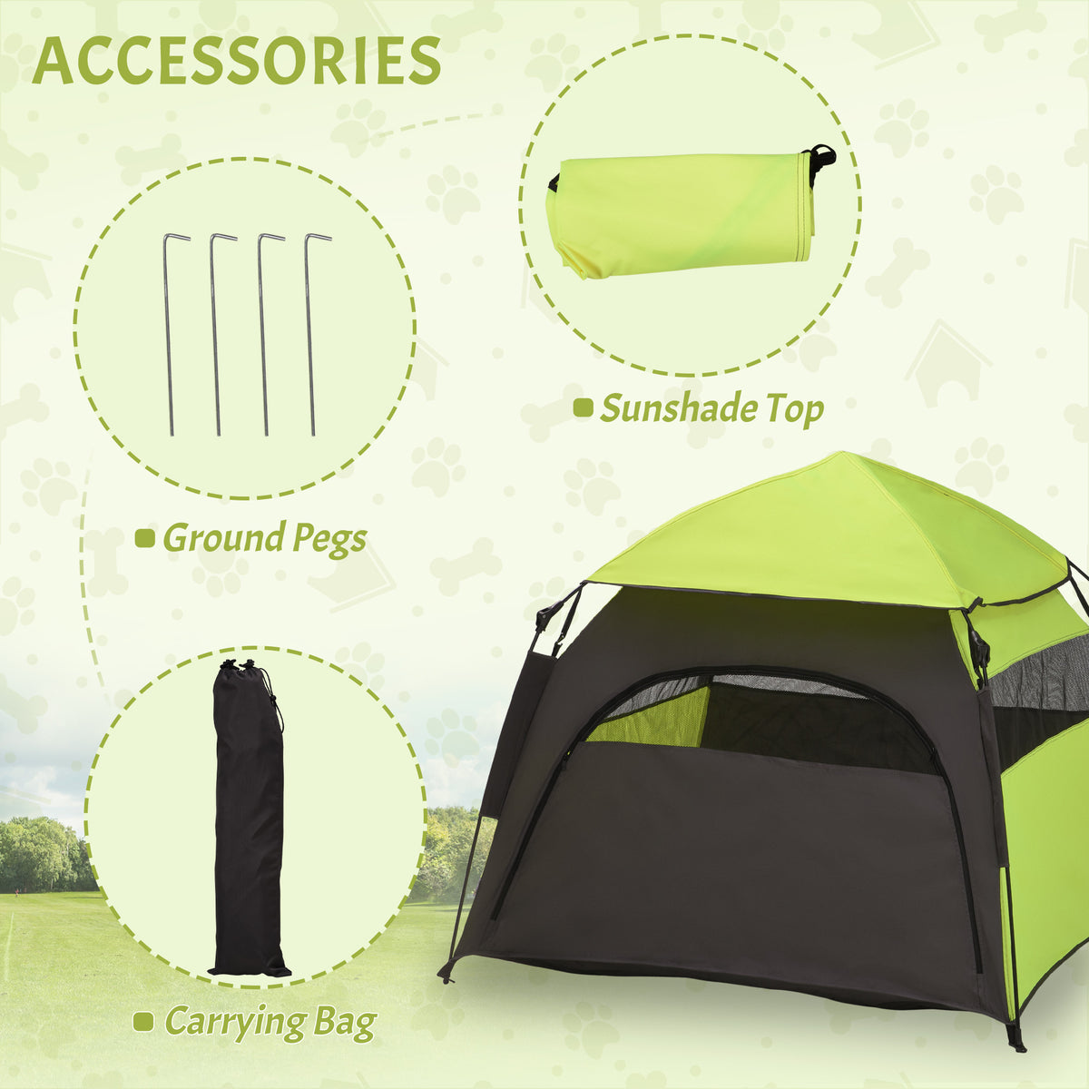 Folding dog and cat tent – image 3