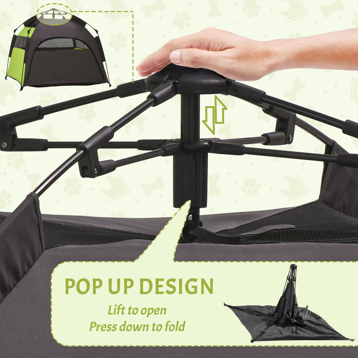 Folding dog and cat tent – image 5