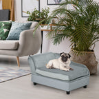 PawHut Pet Sofa with Hidden Storage – Light Grey – product view 2