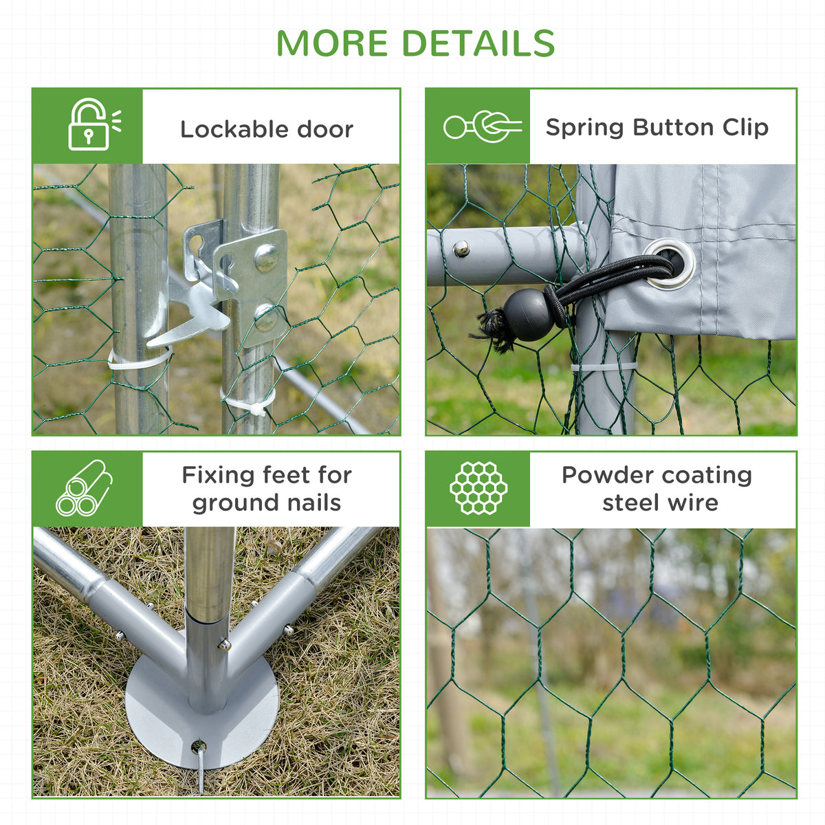 Walk-in galvanised chicken run – image 4