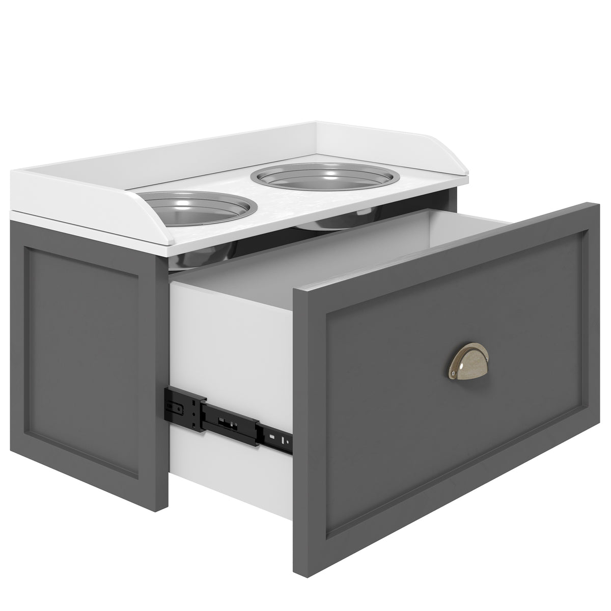 PawHut raised feeding station – image 2