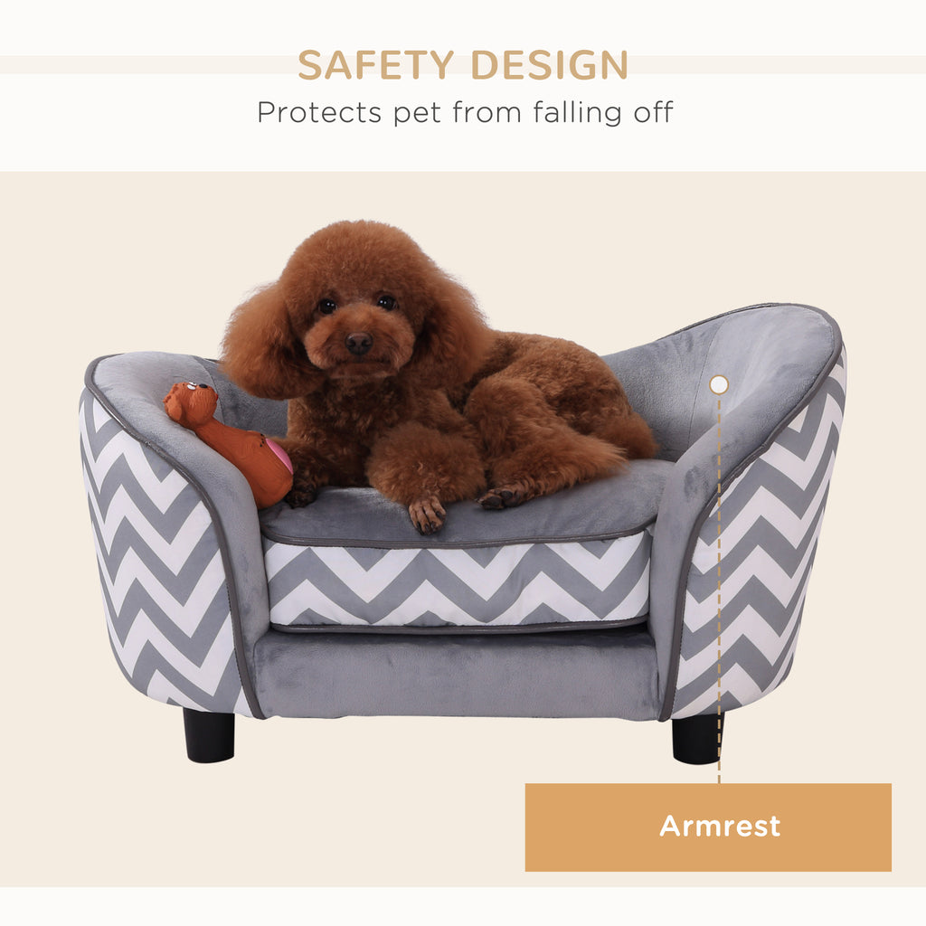 Grey XS dog sofa – image 1