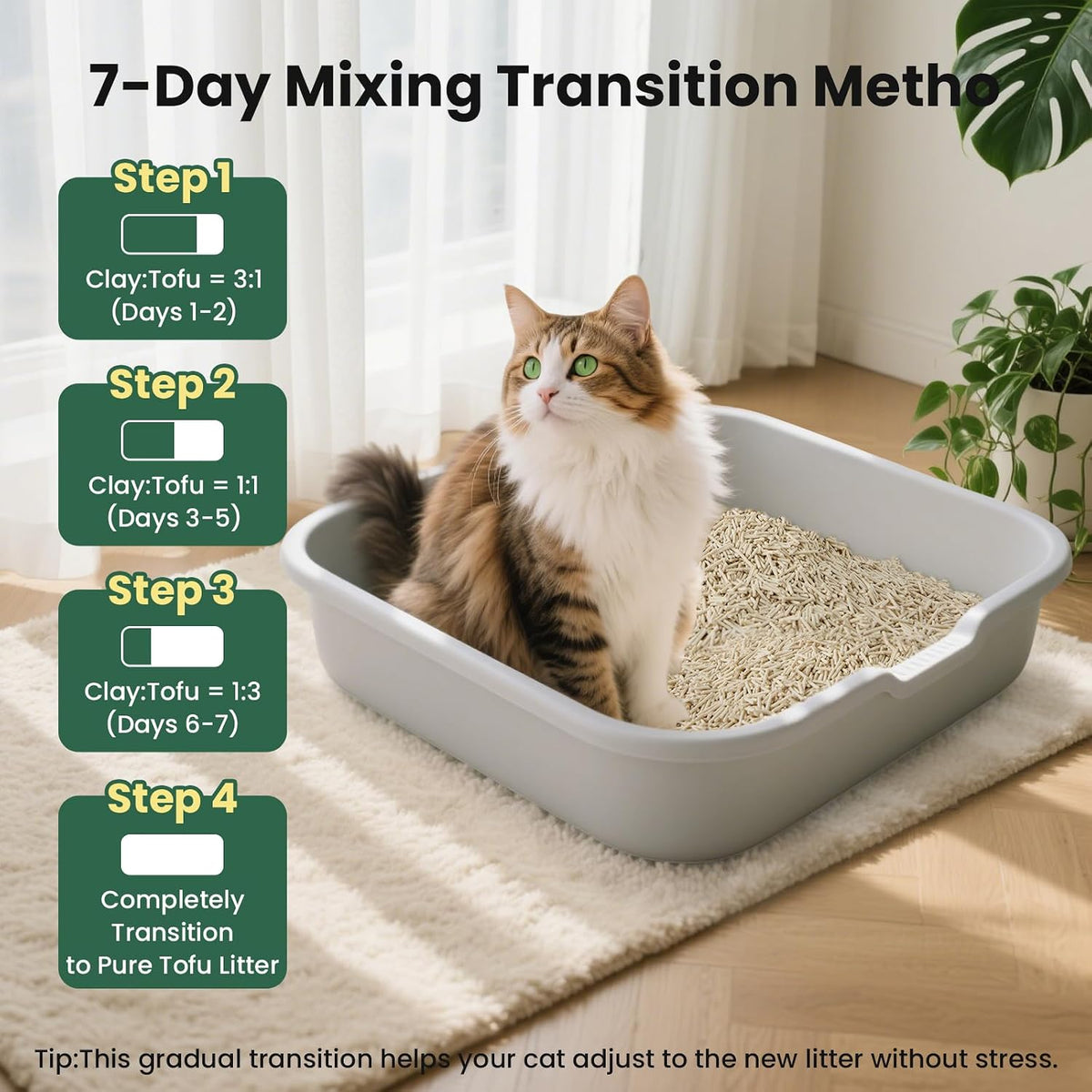 Green tea tofu cat litter – image 5