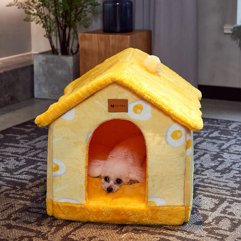 Foldable pet cave bed – image 4