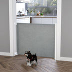 PawHut Retractable Pet Gate – Grey, 115cm – product view 2