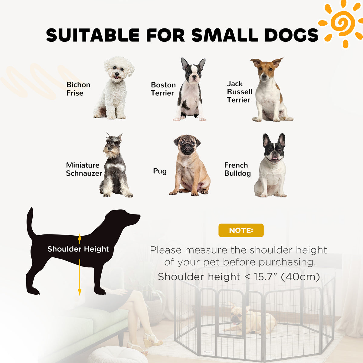 Eight-panel dog playpen – image 3