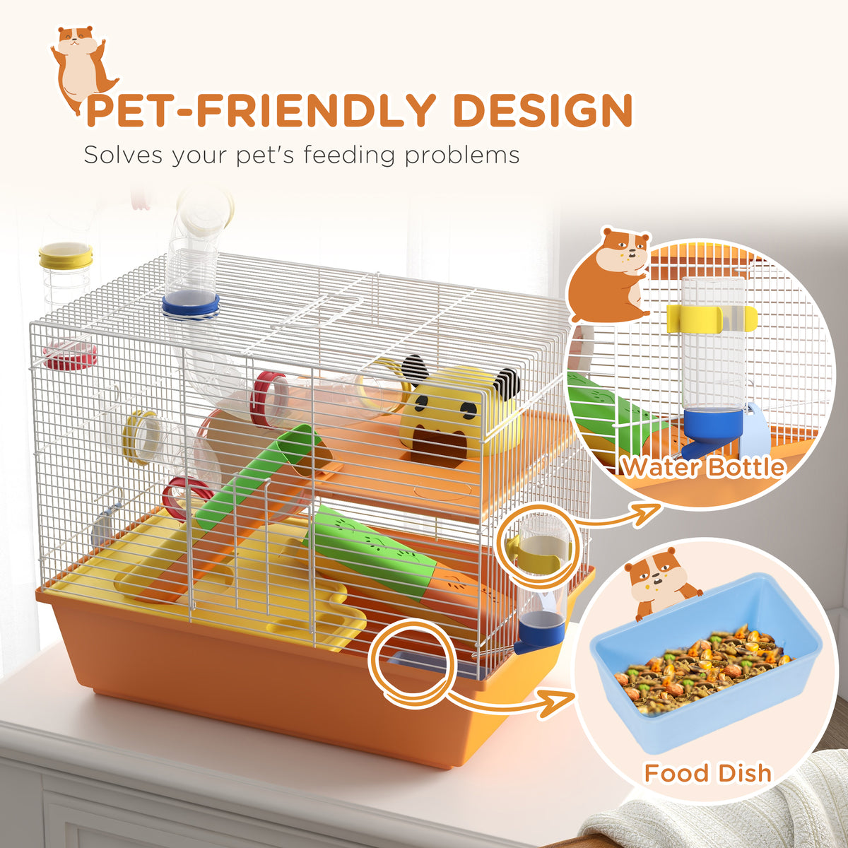 Three-tier hamster cage – image 2