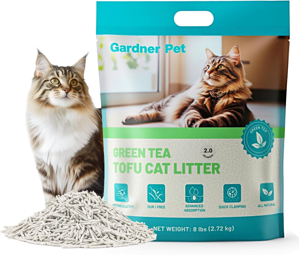 Green tea tofu cat litter – image 3