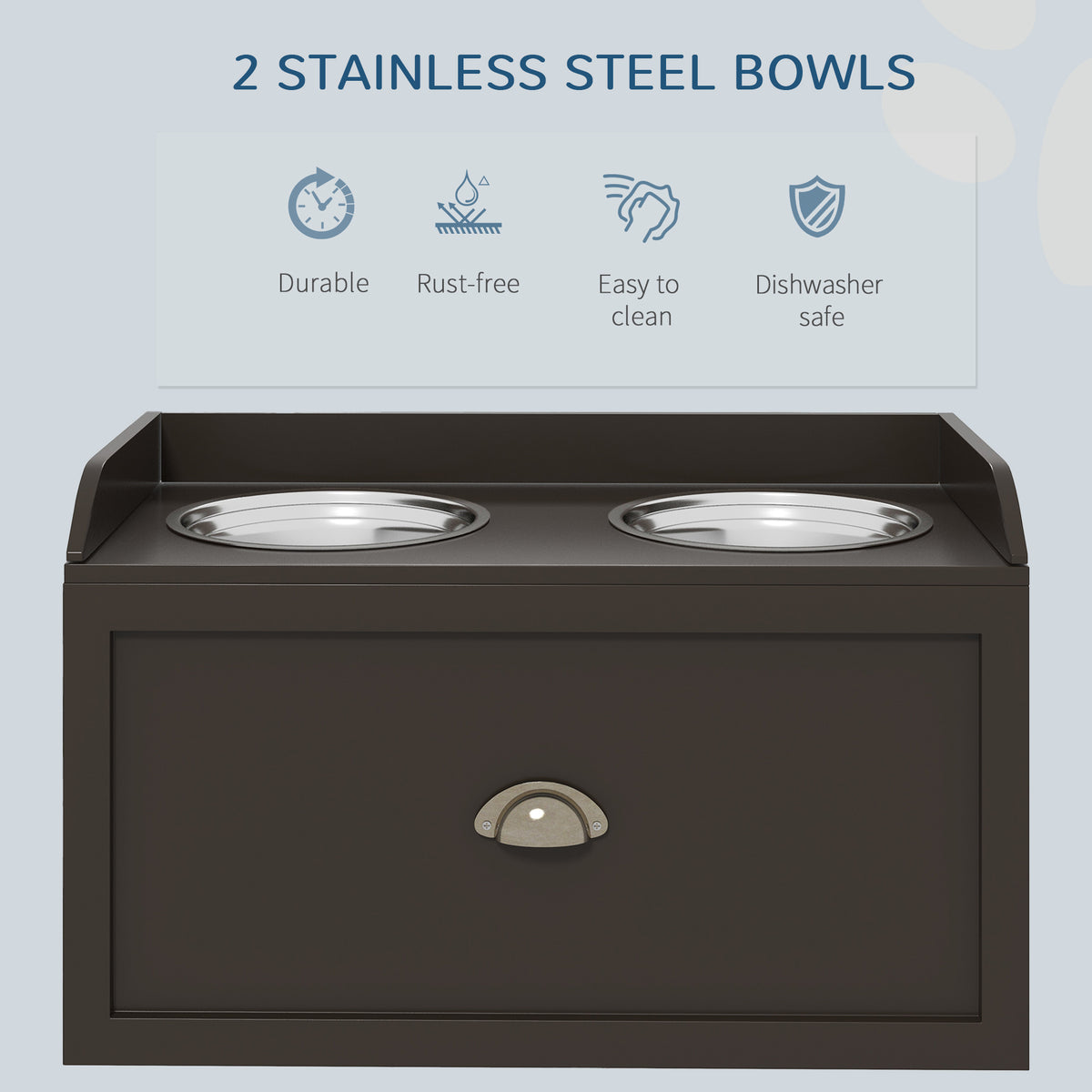 PawHut raised feeding station – image 4