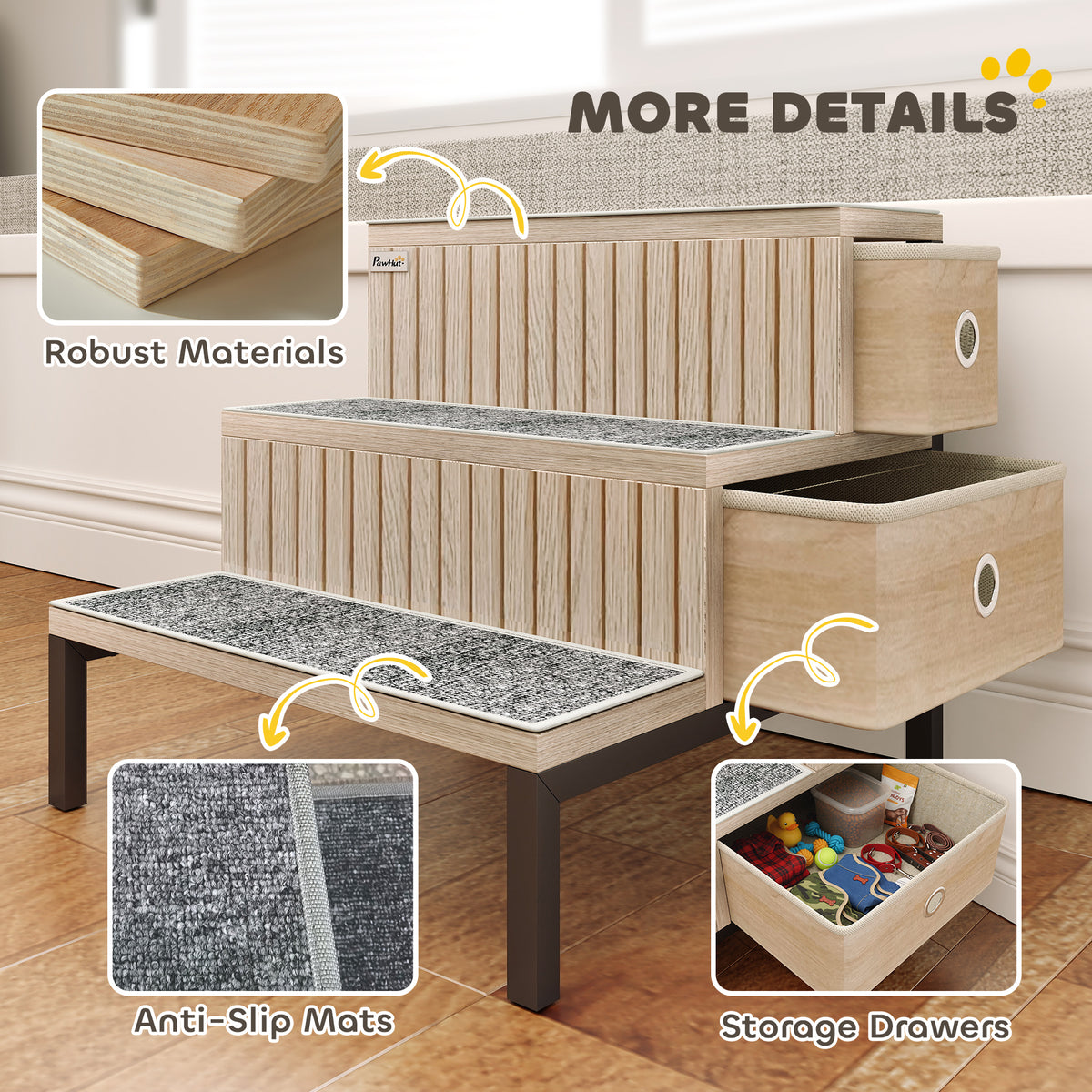Pet stairs with storage – image 3