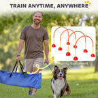 PawHut Four Adjustable Dog Agility Doors – product view 5