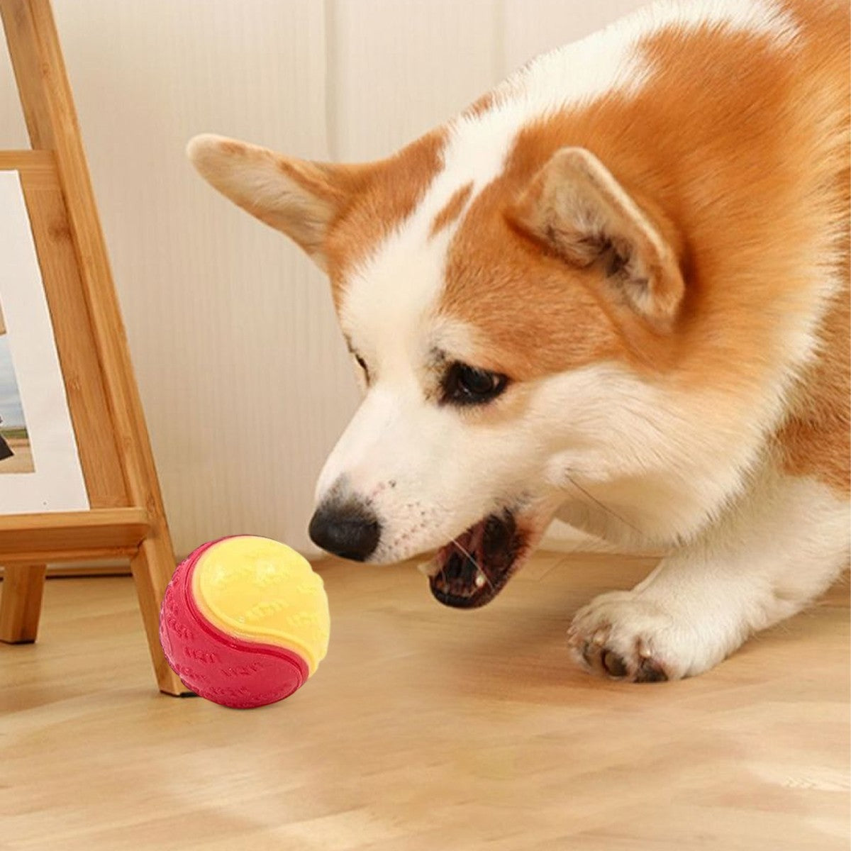 Rubber squeaky dog balls – image 3
