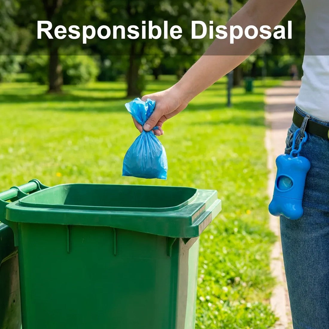 Pet waste bags with dispenser – image 4