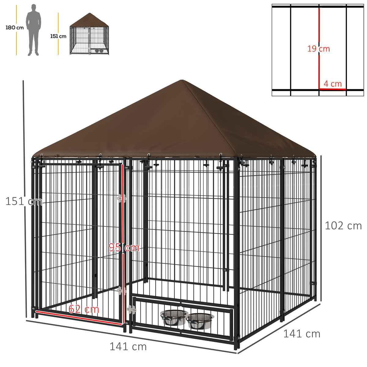 Outdoor dog kennel playpen – image 5