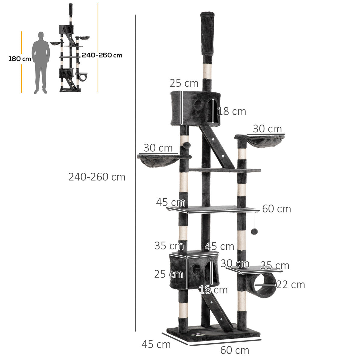 Floor-to-ceiling cat tree – image 1