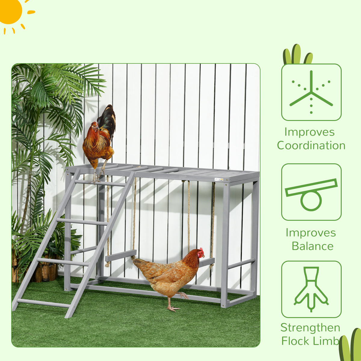 Wooden chicken play set – image 3