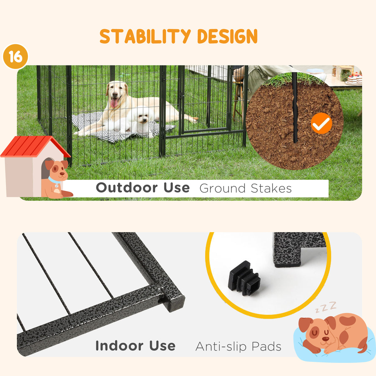 16-piece puppy playpen – image 4