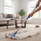 Pet Hair Rubber Broom with Adjustable Handle – product view 4