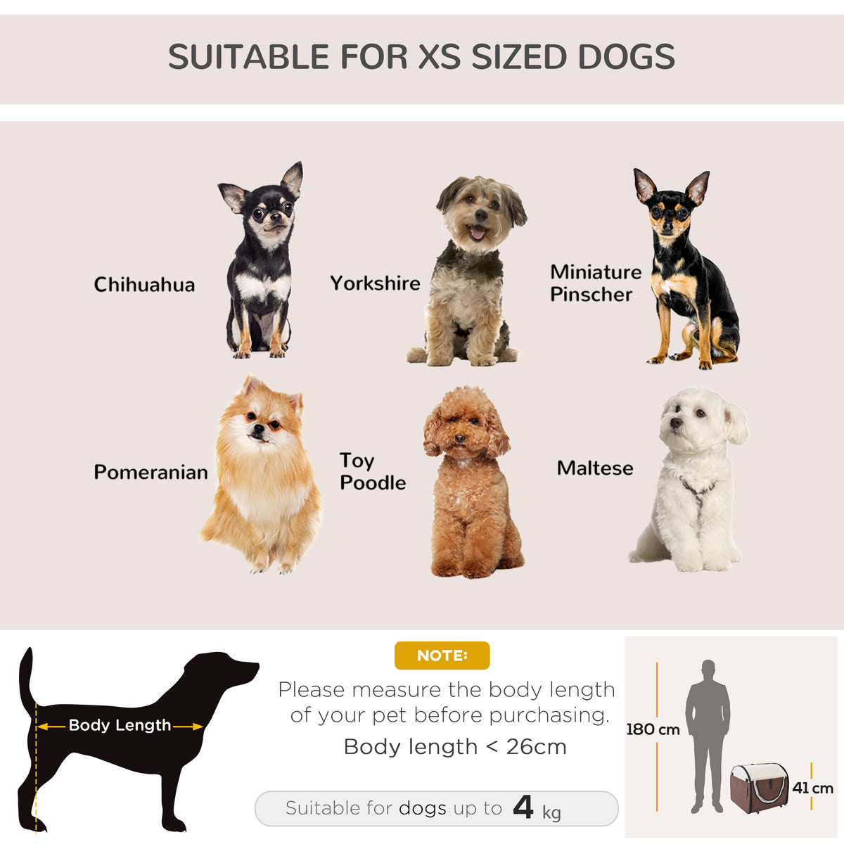Brown folding fabric pet crate – image 2