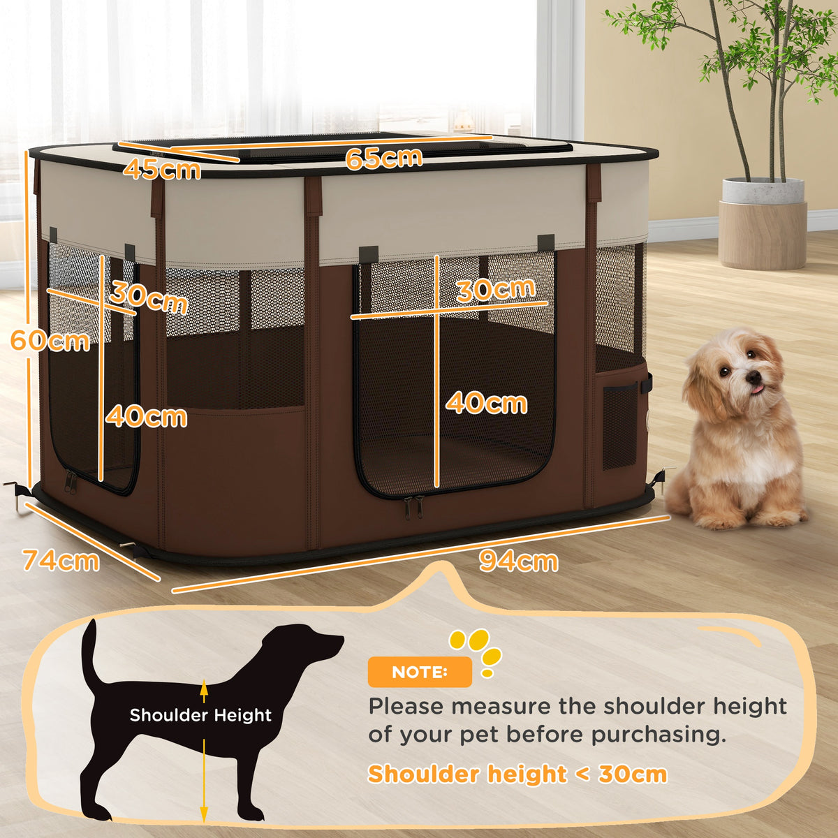 Foldable dog fence – image 1