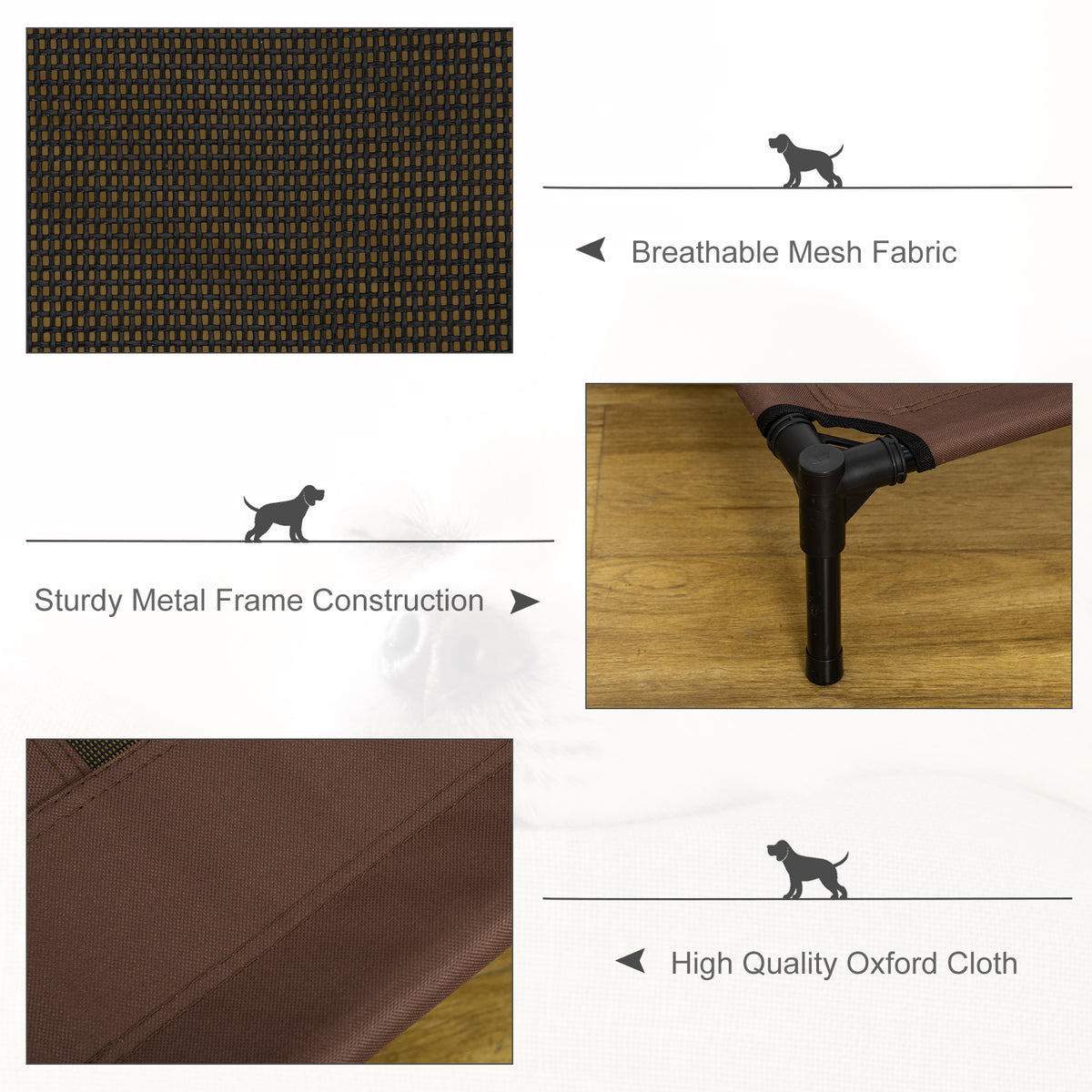 Large raised mesh pet bed – image 4