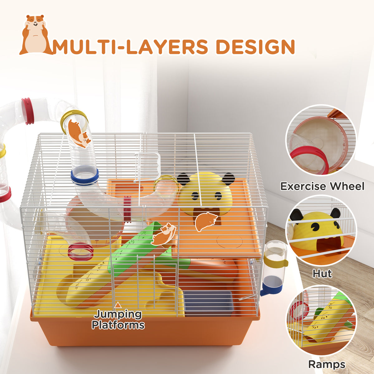Three-tier hamster cage – image 4