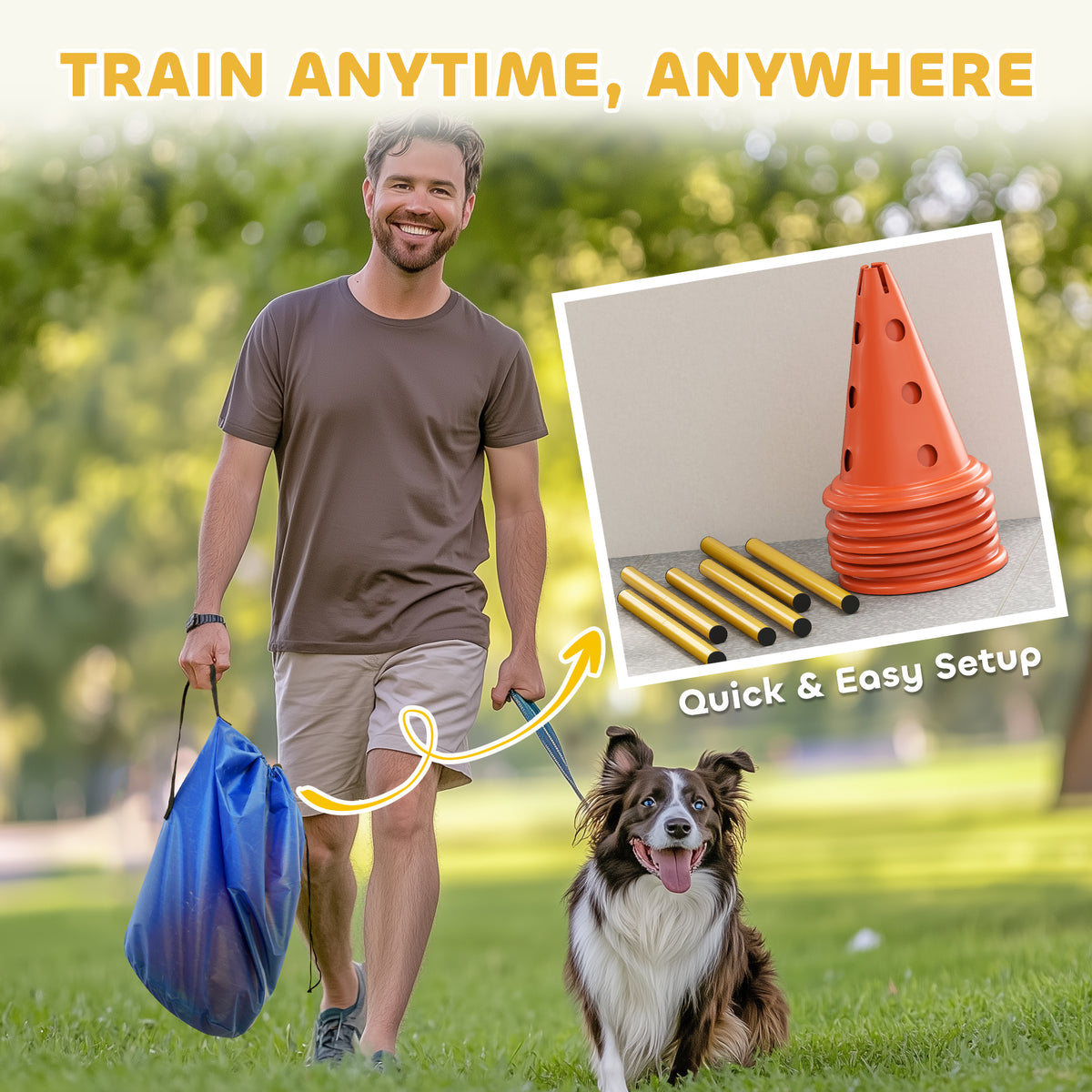 Dog agility jump set – image 3