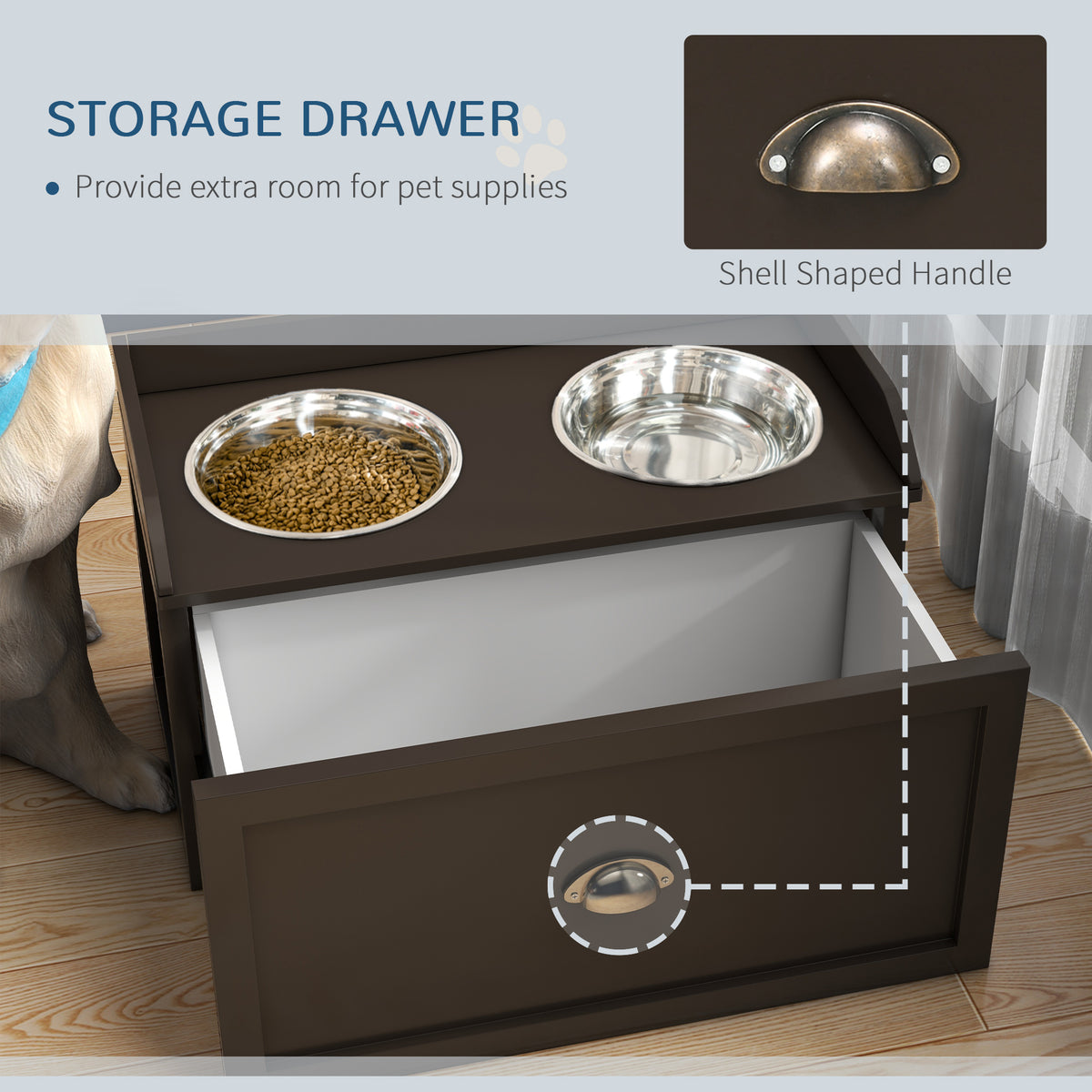PawHut raised feeding station – image 5